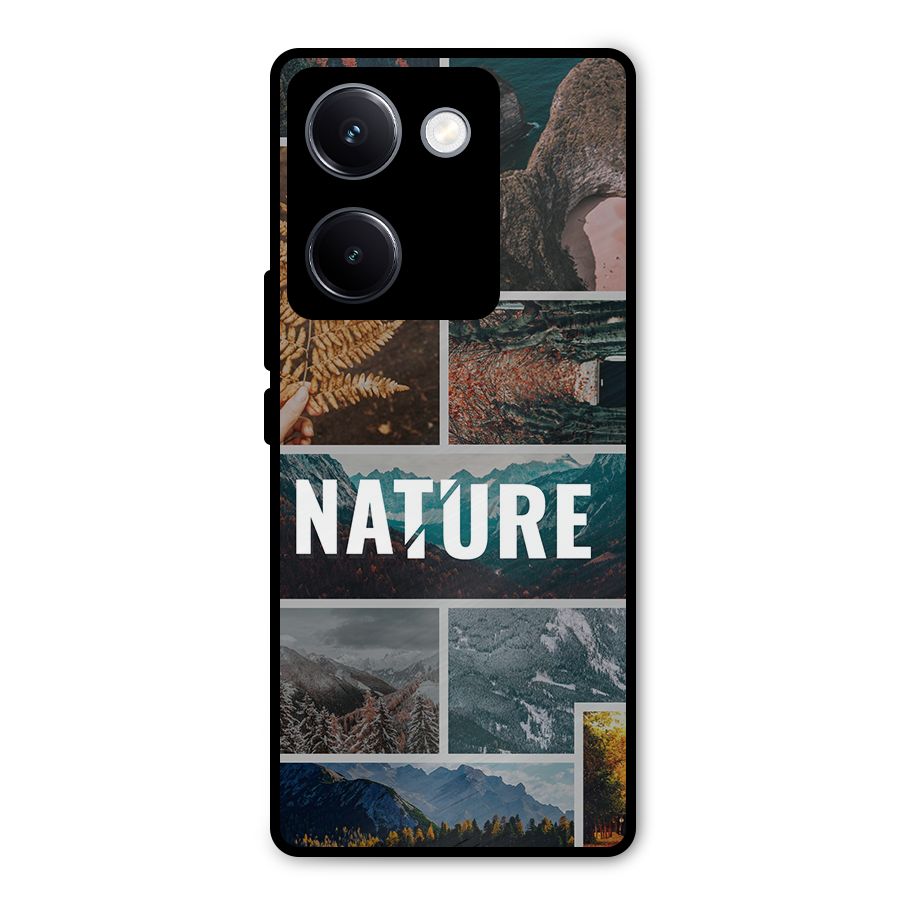 Nature Travel Metal Back Case for Vivo Y300 Plus
