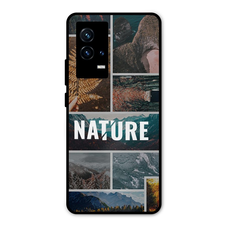 Nature Travel Metal Back Case for iQOO 9 5G