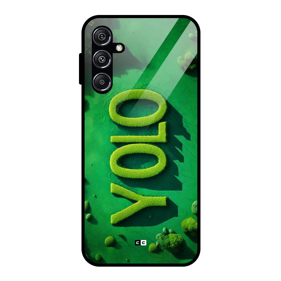 Nature Yolo Glass Back Case for Galaxy M34 5G