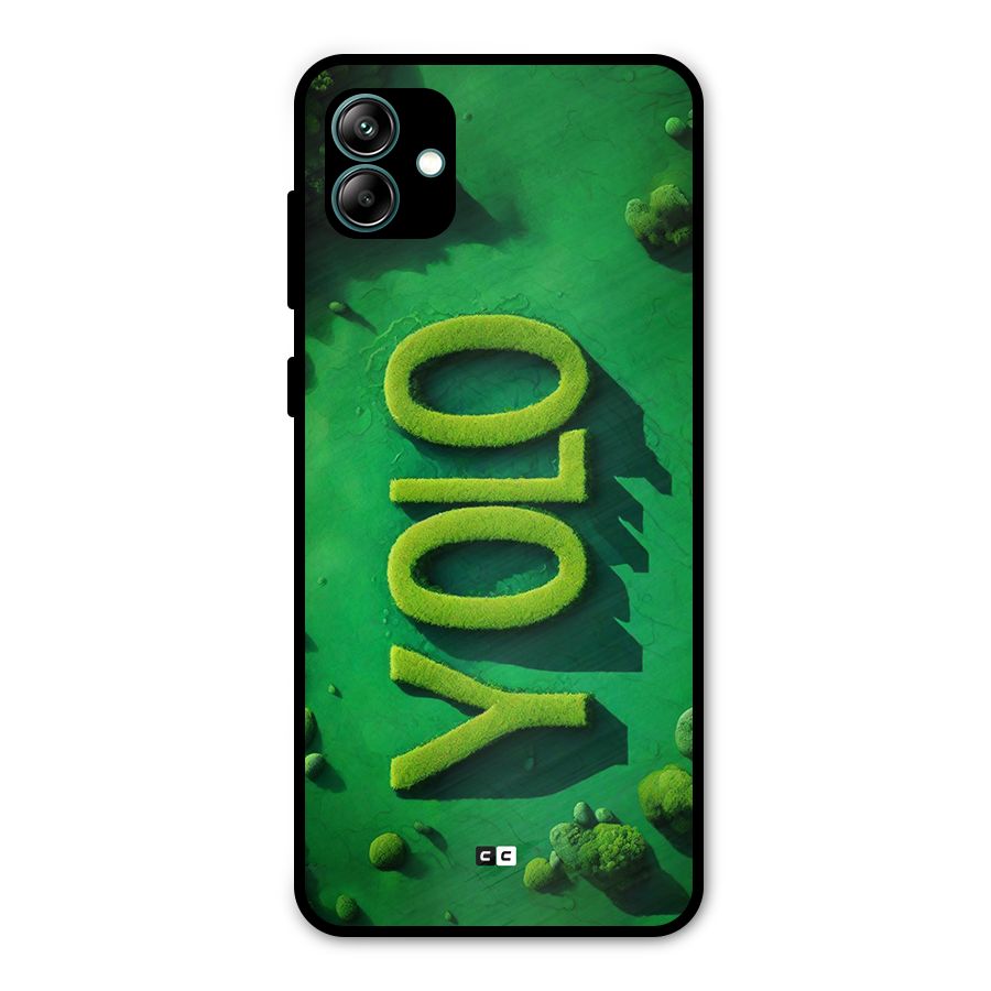 Nature Yolo Metal Back Case for Galaxy A04