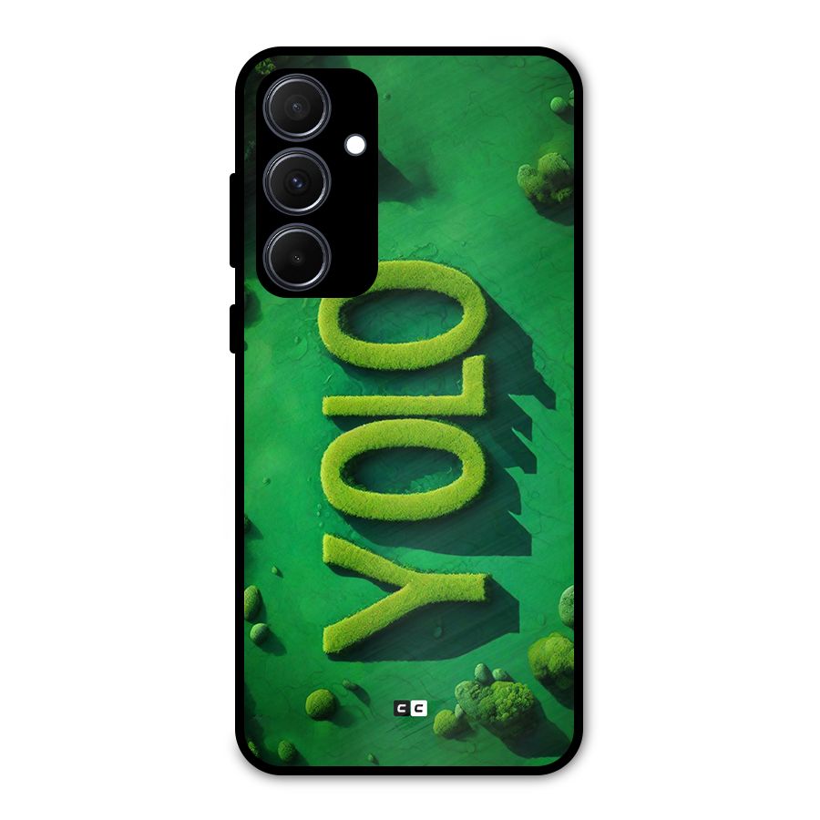 Nature Yolo Metal Back Case for Galaxy A35