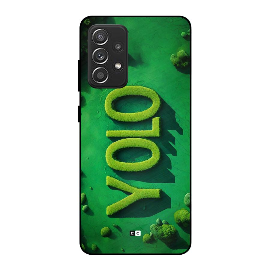 Nature Yolo Metal Back Case for Galaxy A52s 5G