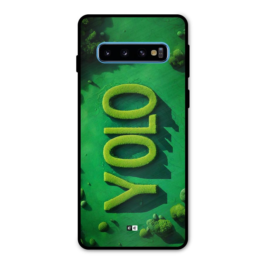 Nature Yolo Metal Back Case for Galaxy S10