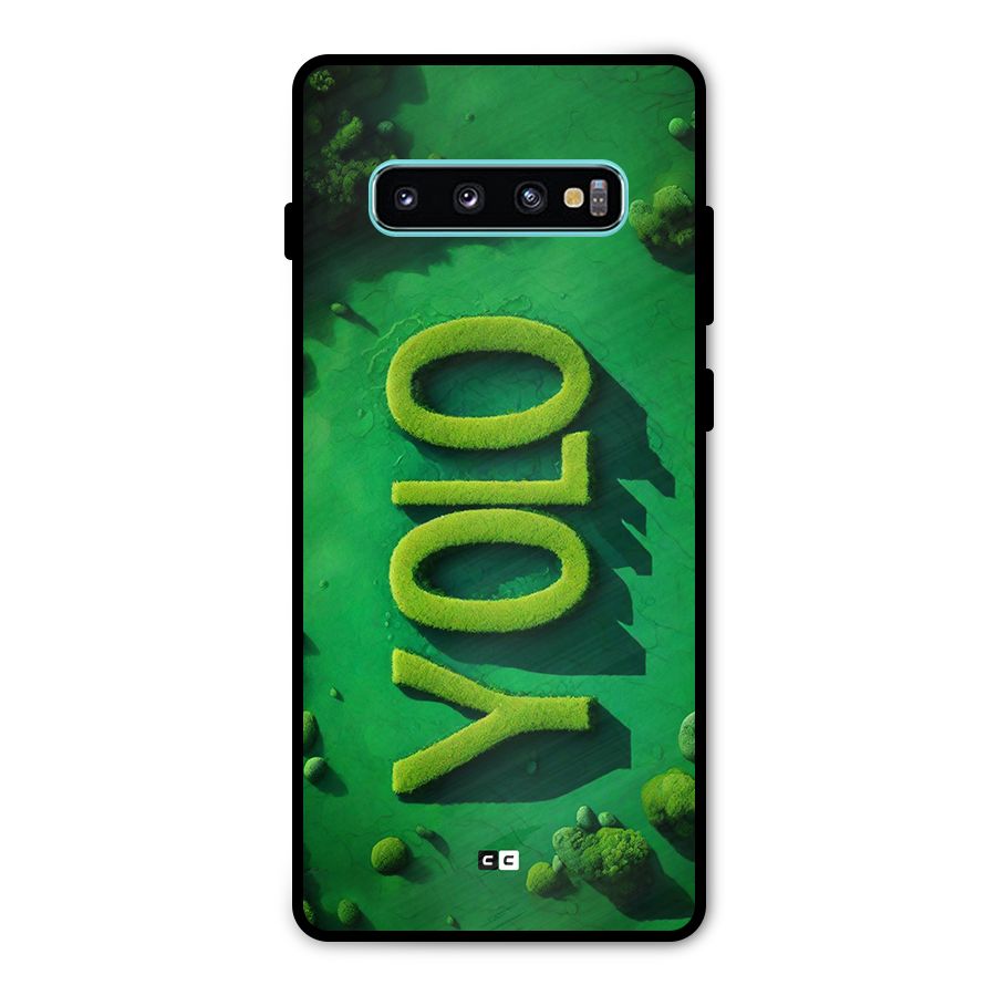 Nature Yolo Metal Back Case for Galaxy S10 Plus