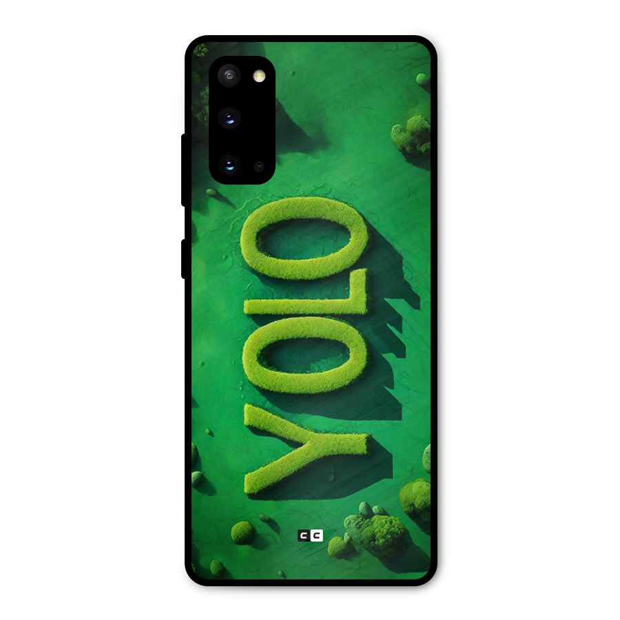 Nature Yolo Metal Back Case for Galaxy S20
