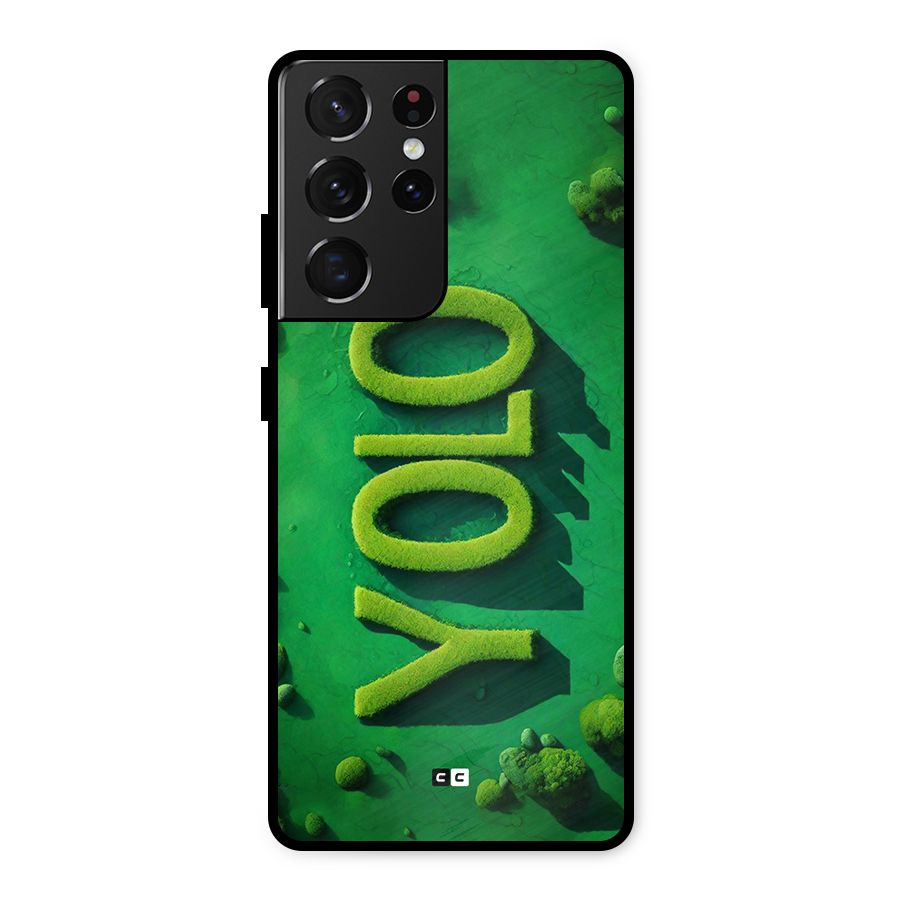Nature Yolo Metal Back Case for Galaxy S21 Ultra 5G