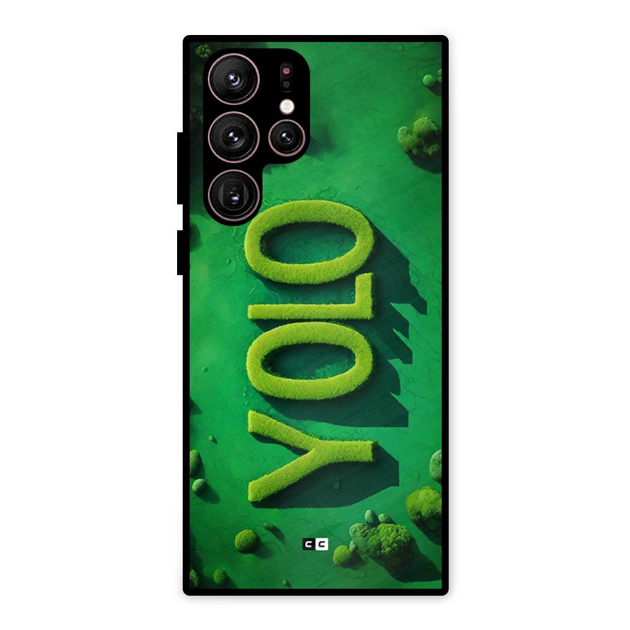Nature Yolo Metal Back Case for Galaxy S22 Ultra 5G