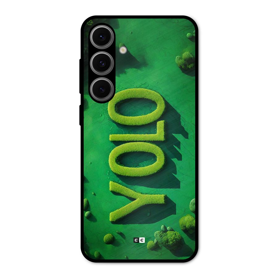 Nature Yolo Metal Back Case for Galaxy S24 FE