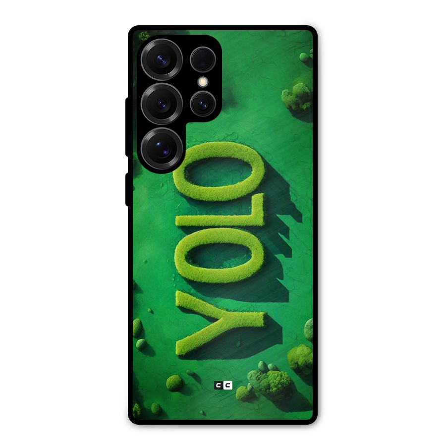 Nature Yolo Metal Back Case for Galaxy S25 Ultra