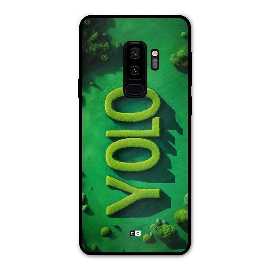 Nature Yolo Metal Back Case for Galaxy S9 Plus