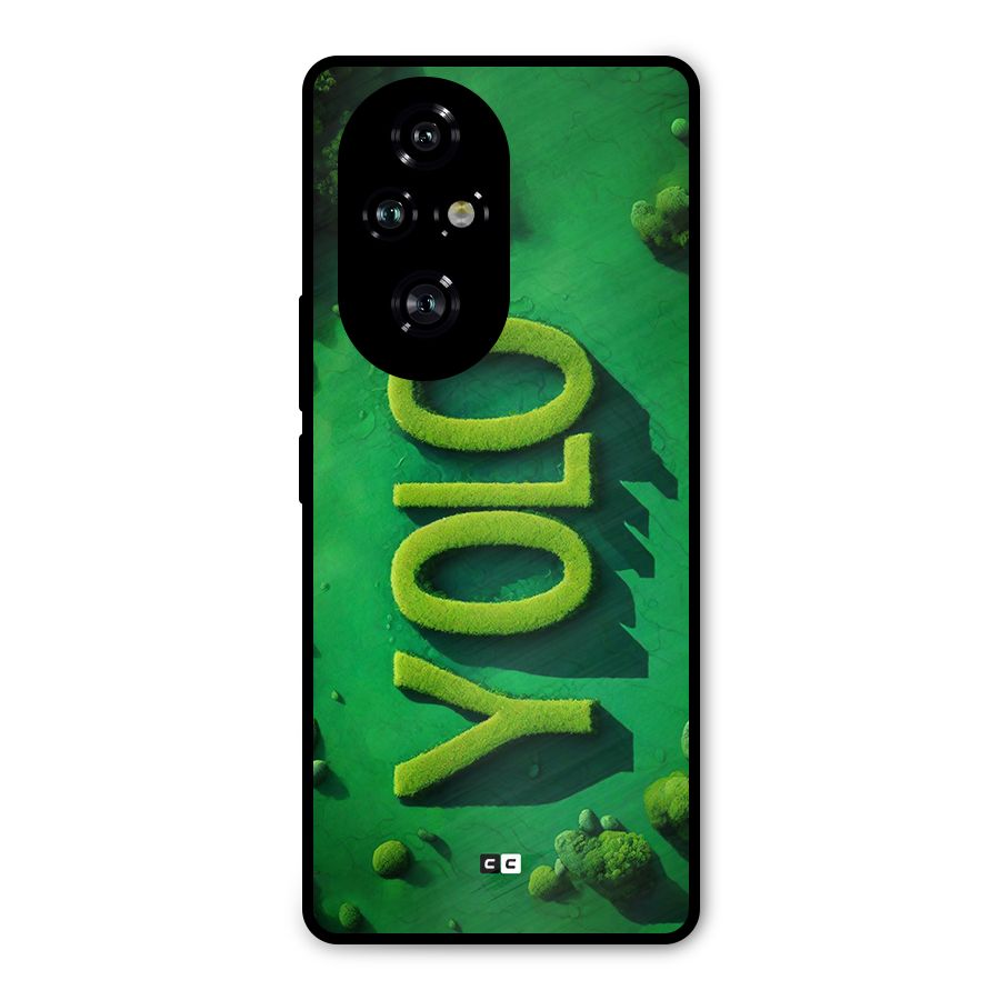 Nature Yolo Metal Back Case for Honor 200 Pro