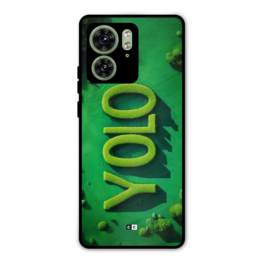 Nature Yolo Metal Back Case for Motorola Edge 40 5G