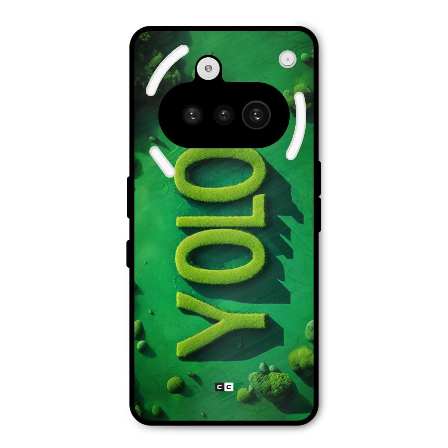 Nature Yolo Metal Back Case for Nothing Phone 3a