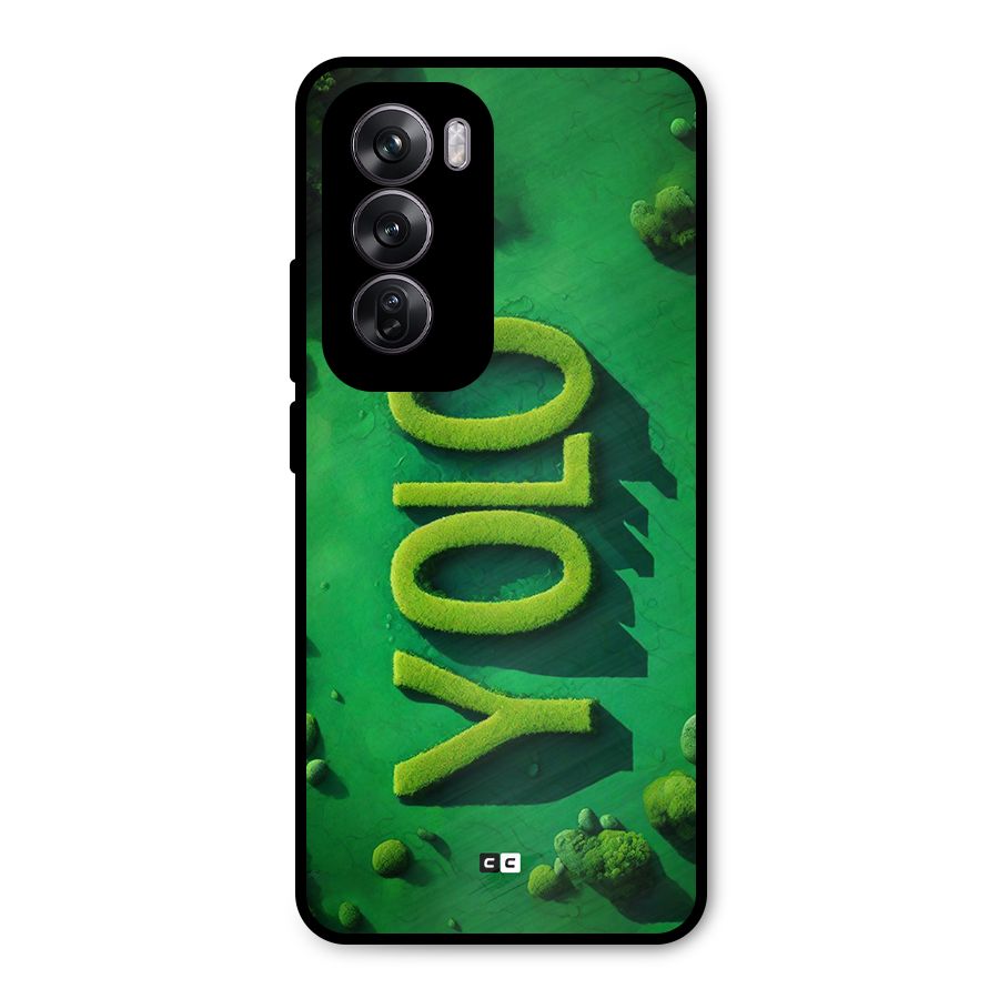 Nature Yolo Metal Back Case for Oppo Reno12 Pro