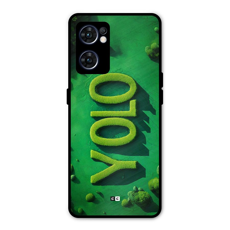 Nature Yolo Metal Back Case for Oppo Reno7 5G