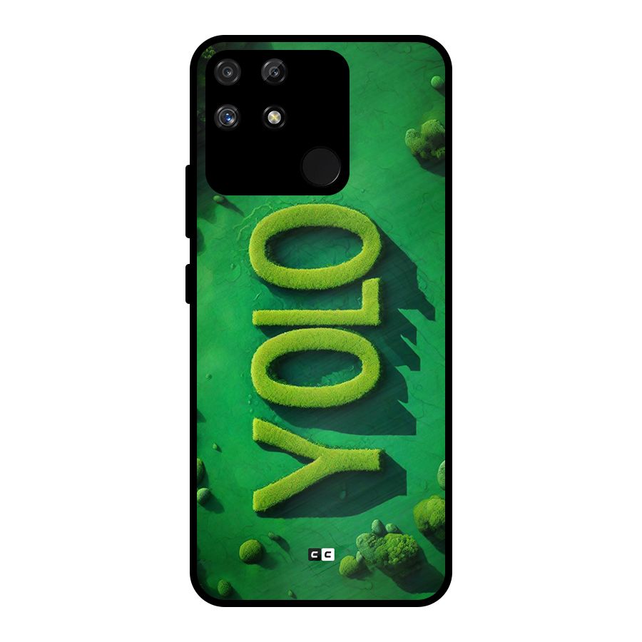 Nature Yolo Metal Back Case for Realme Narzo 50A