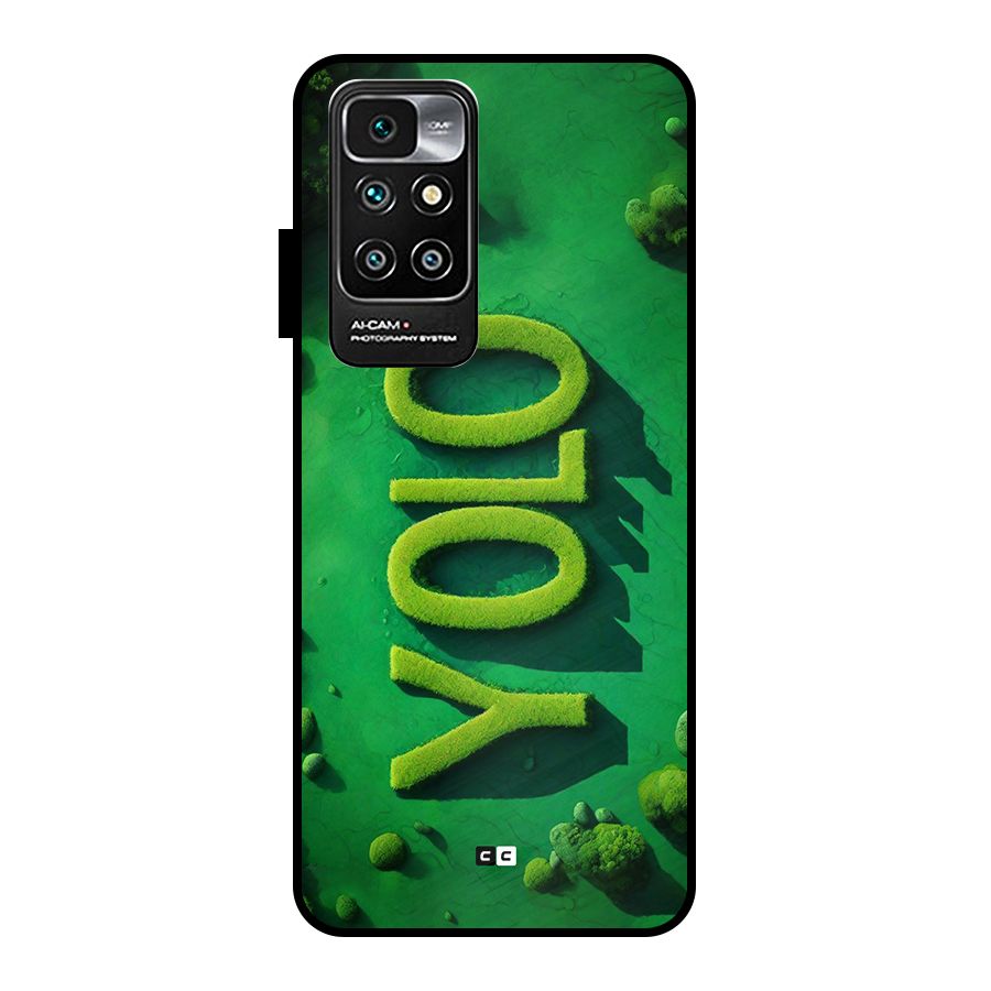 Nature Yolo Metal Back Case for Redmi 10 Prime