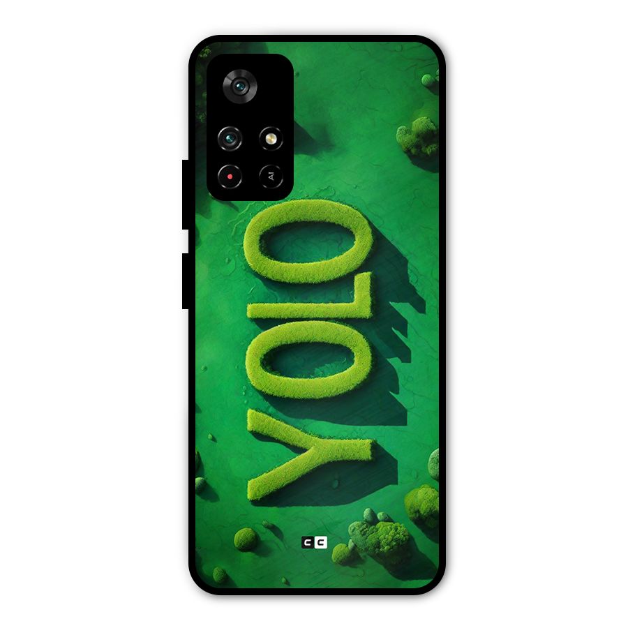 Nature Yolo Metal Back Case for Redmi Note 11T 5G
