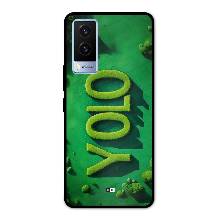 Nature Yolo Metal Back Case for Vivo V21e 5G
