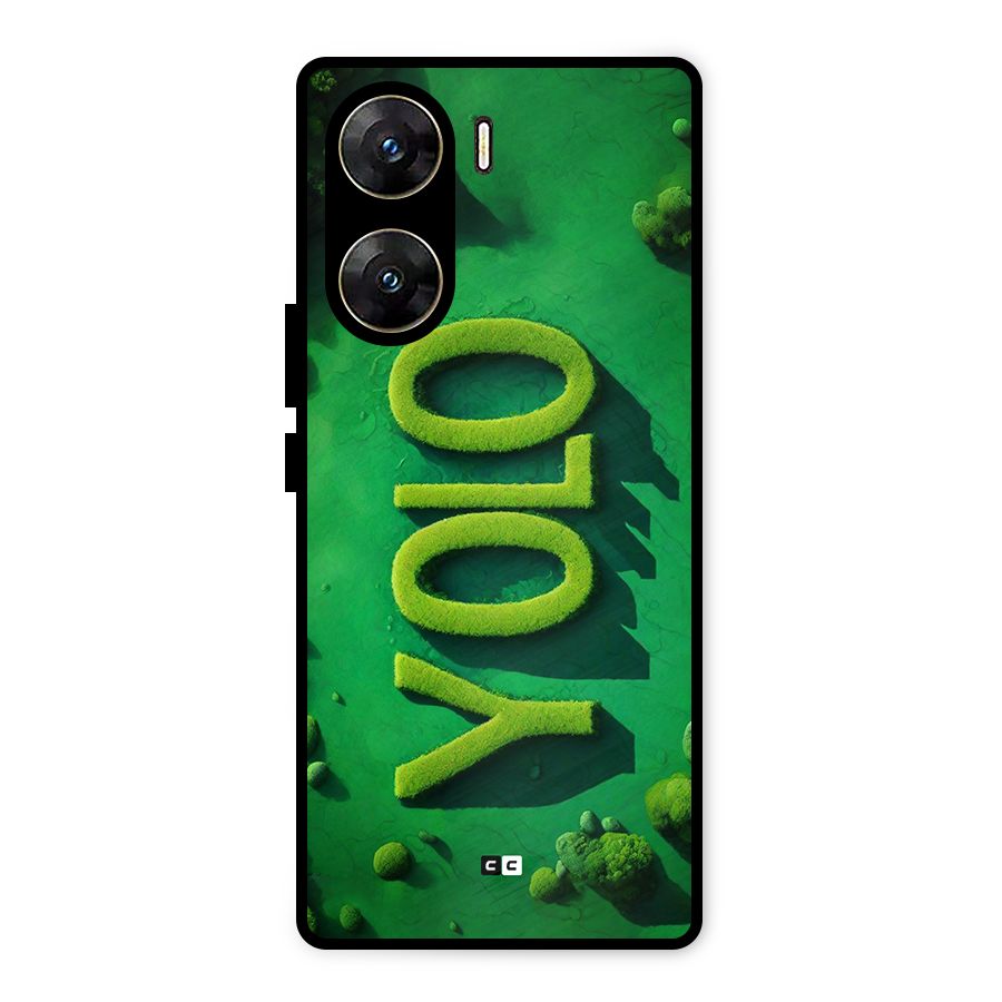 Nature Yolo Metal Back Case for Vivo V29e