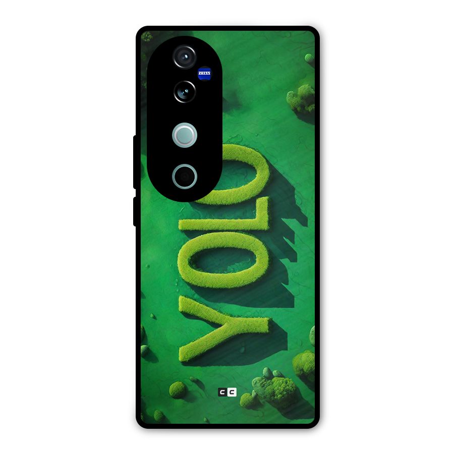 Nature Yolo Metal Back Case for Vivo V40