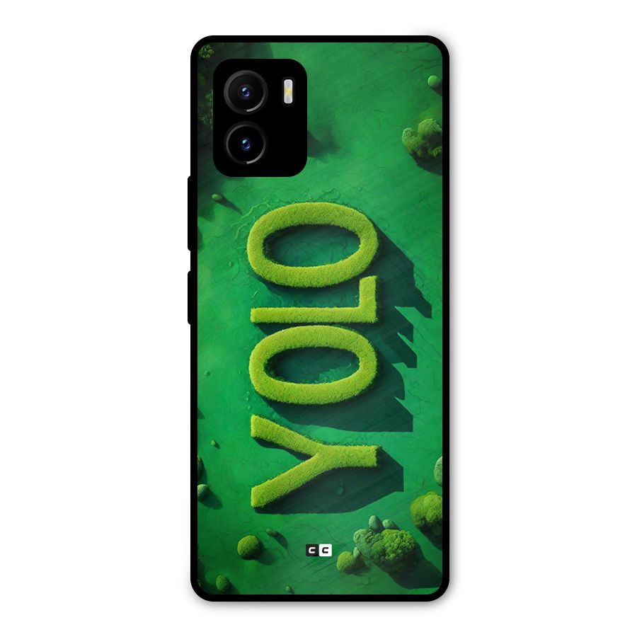 Nature Yolo Metal Back Case for Vivo Y15s