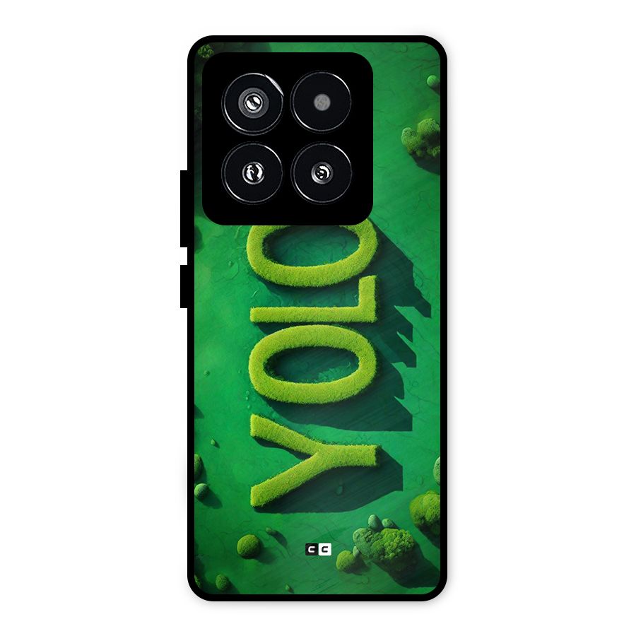 Nature Yolo Metal Back Case for Xiaomi 14 Pro
