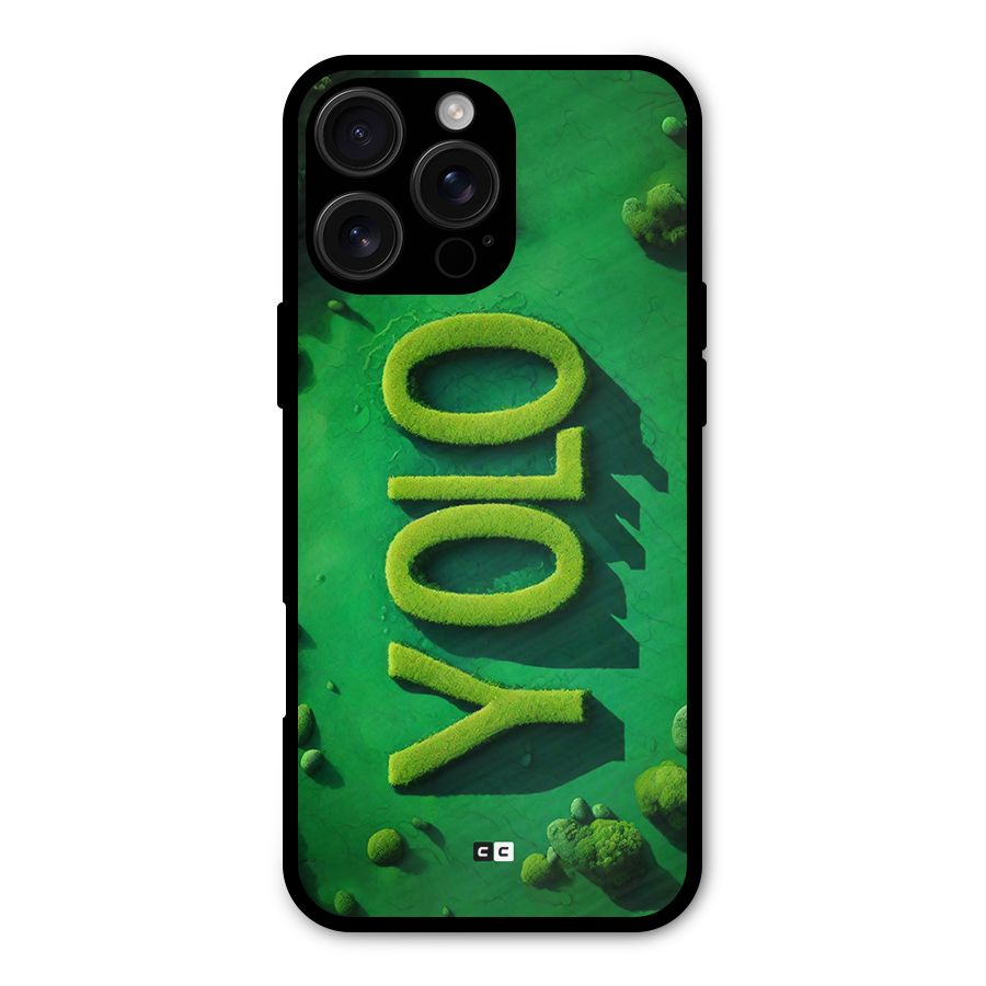 Nature Yolo Metal Back Case for iPhone 16 Pro Max