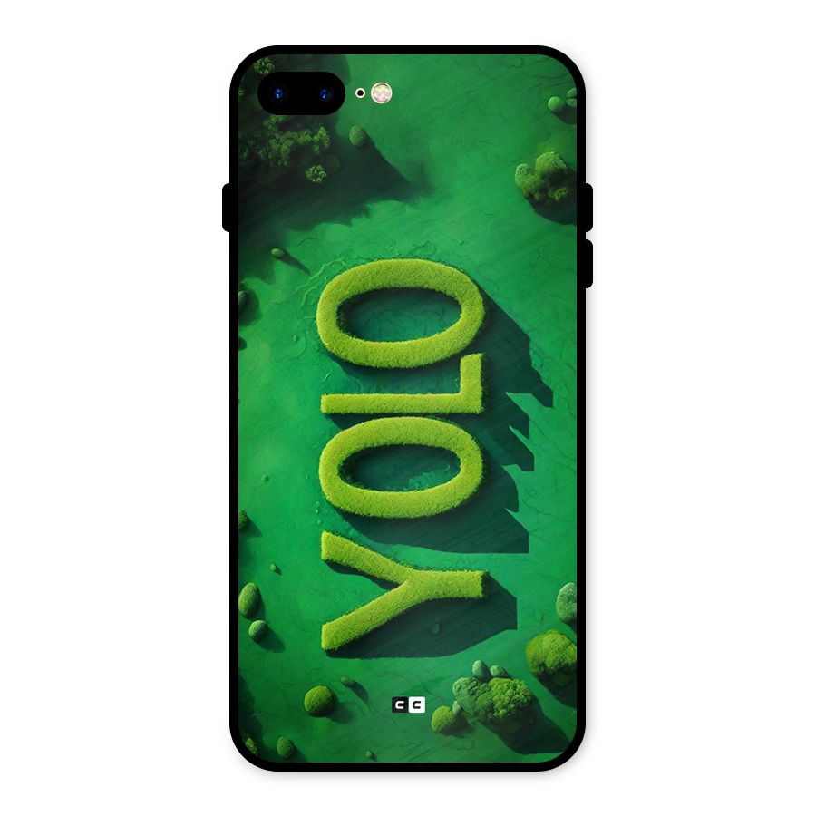 Nature Yolo Metal Back Case for iPhone 8 Plus