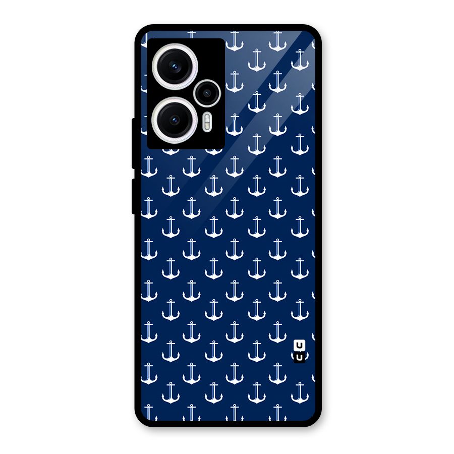 Nautical Pattern Glass Back Case for Poco F5