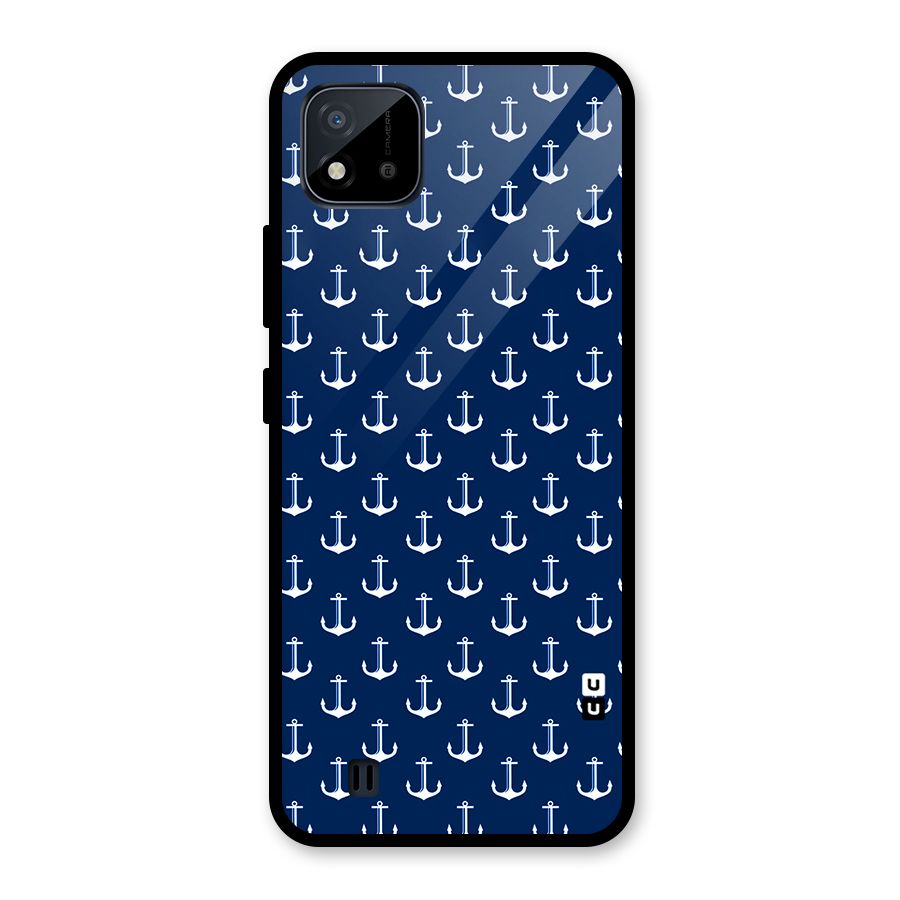 Nautical Pattern Glass Back Case for Realme C11 2021