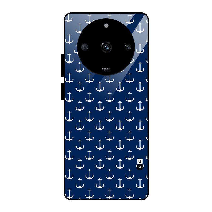 Nautical Pattern Glass Back Case for Realme Narzo 60 5G