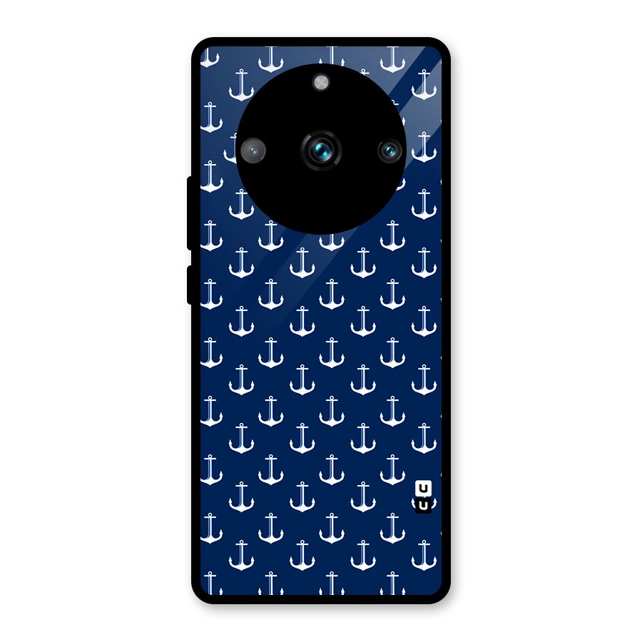 Nautical Pattern Glass Back Case for Realme Narzo 60 Pro