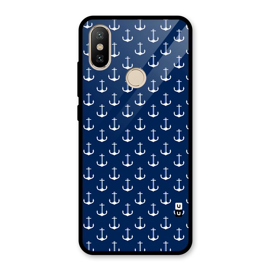 Nautical Pattern Glass Back Case for Redmi A2