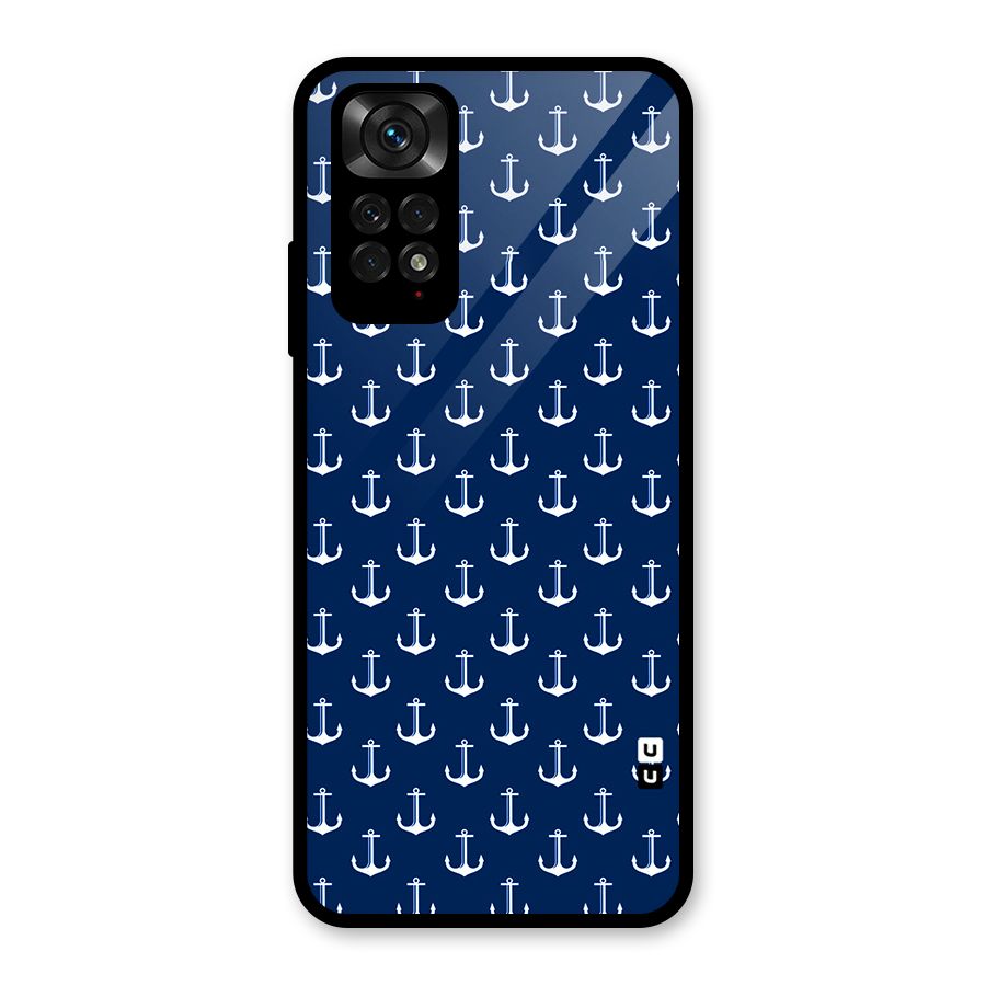 Nautical Pattern Glass Back Case for Redmi Note 11S