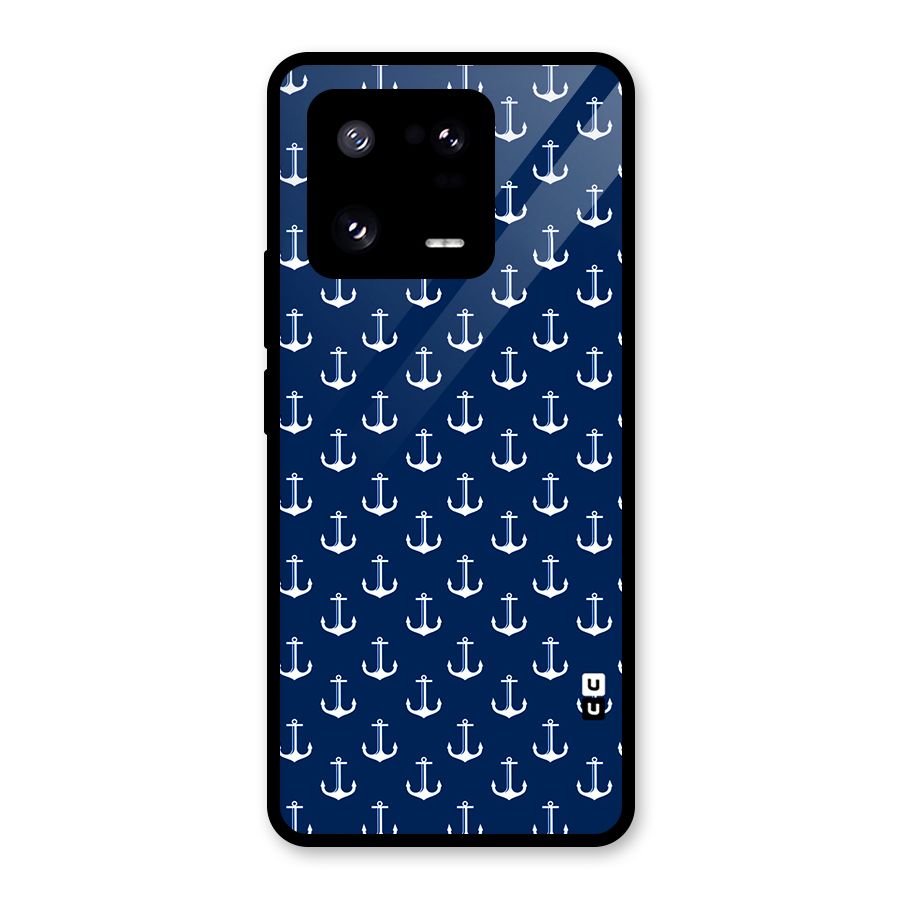 Nautical Pattern Glass Back Case for Xiaomi 13 Pro