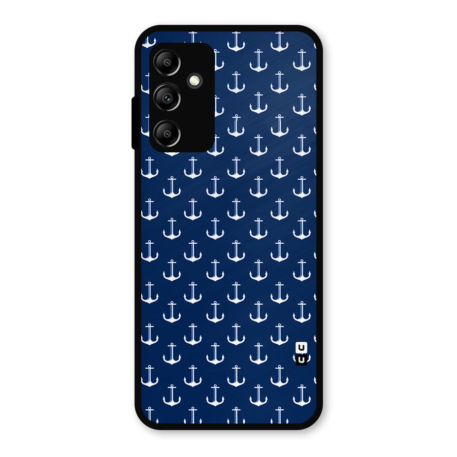 Nautical Pattern Metal Back Case for Galaxy A14 5G