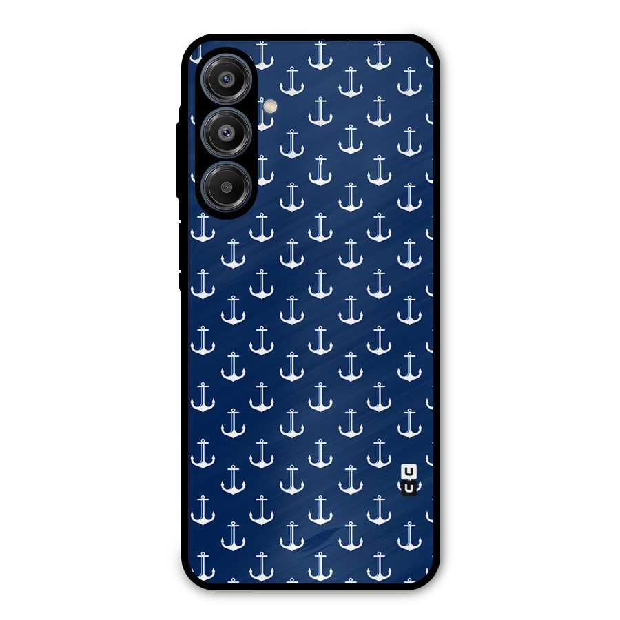 Nautical Pattern Metal Back Case for Galaxy A16 5G