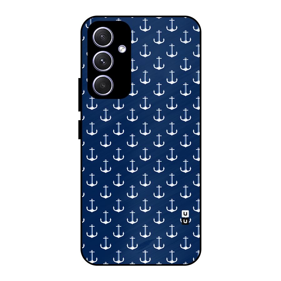 Nautical Pattern Metal Back Case for Galaxy A54