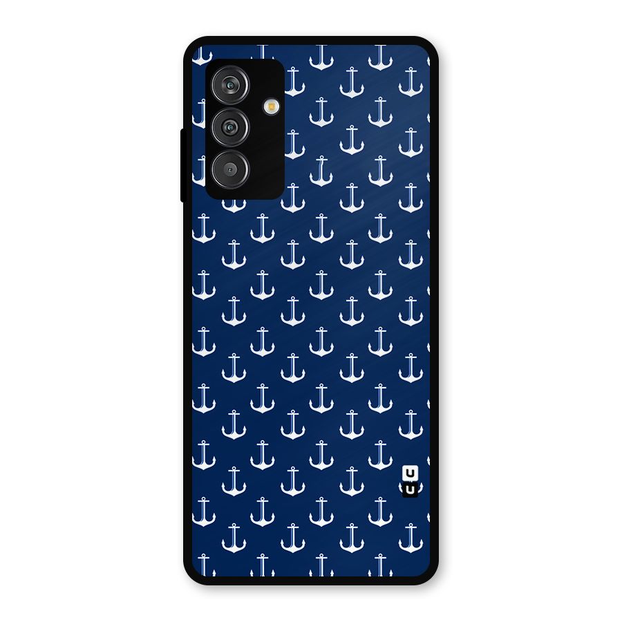 Nautical Pattern Metal Back Case for Galaxy F13