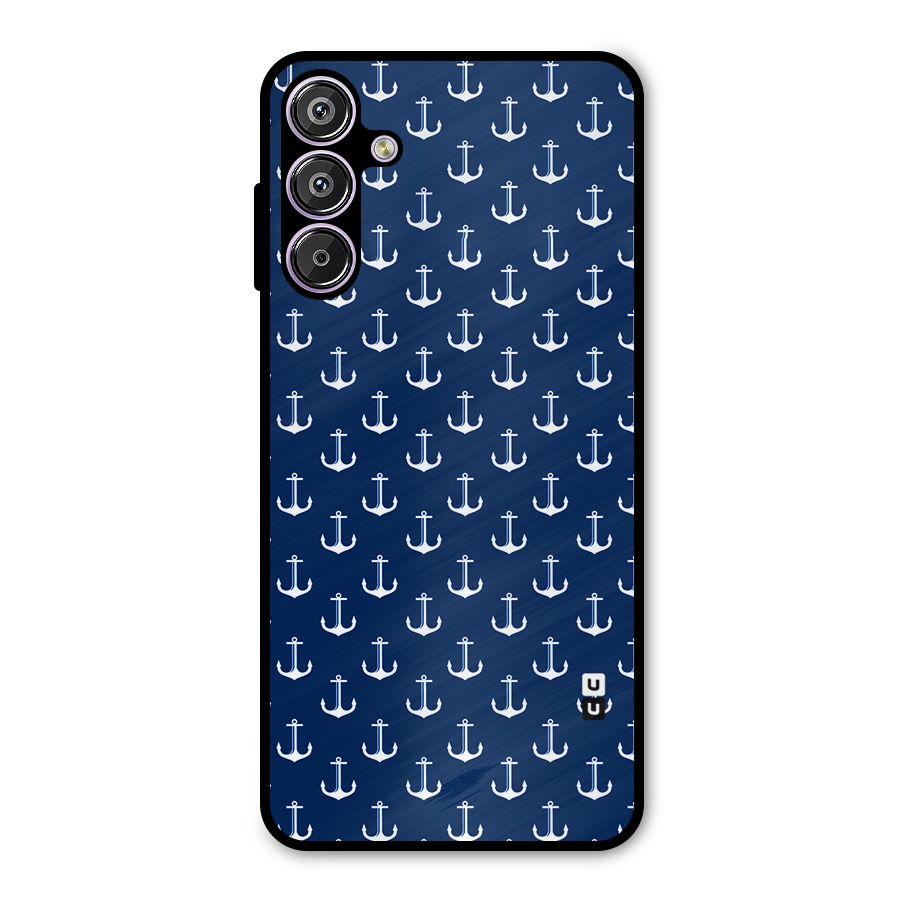Nautical Pattern Metal Back Case for Galaxy F15