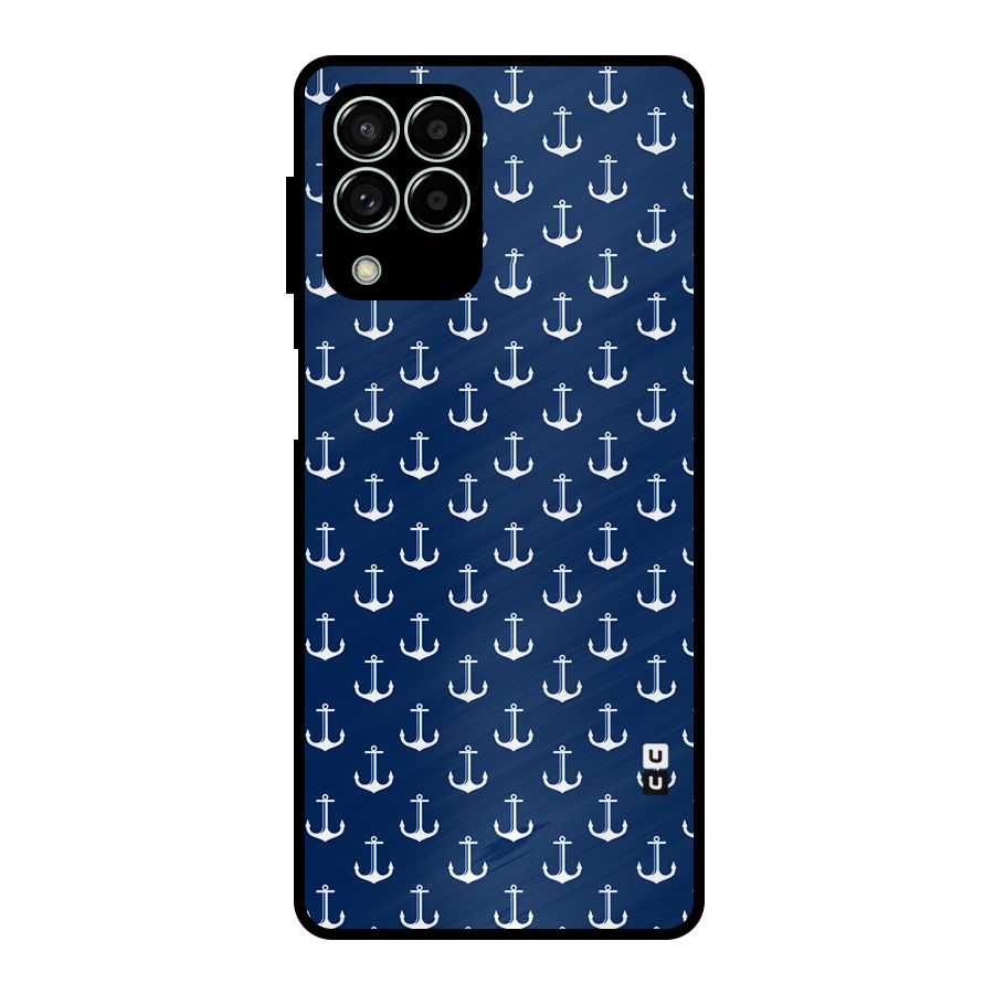 Nautical Pattern Metal Back Case for Galaxy M33
