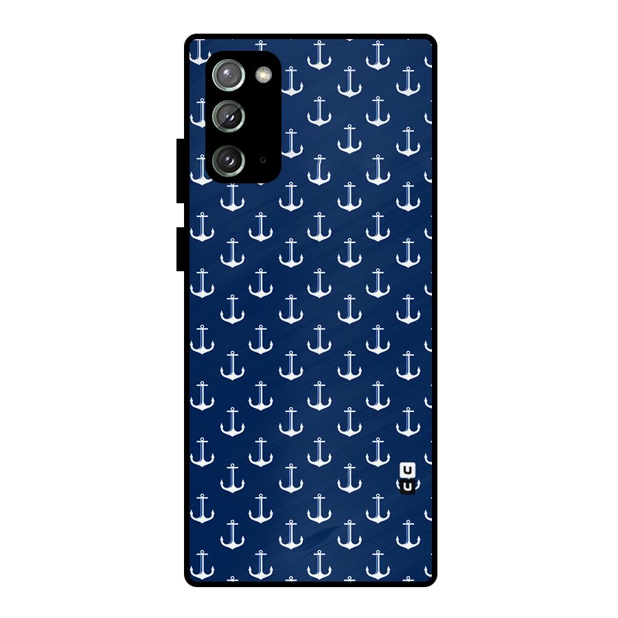 Nautical Pattern Metal Back Case for Galaxy Note 20