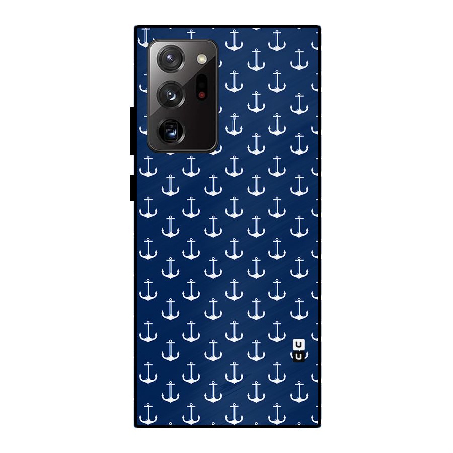 Nautical Pattern Metal Back Case for Galaxy Note 20 Ultra