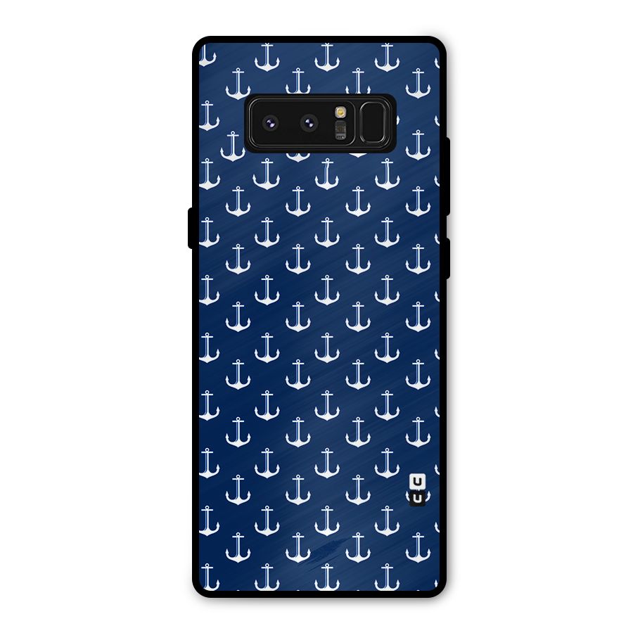 Nautical Pattern Metal Back Case for Galaxy Note 8