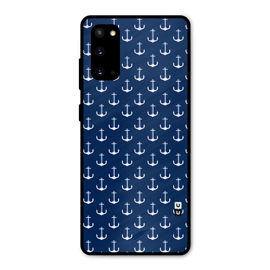 Nautical Pattern Metal Back Case for Galaxy S20
