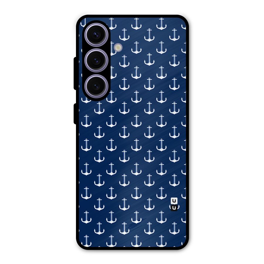Nautical Pattern Metal Back Case for Galaxy S24