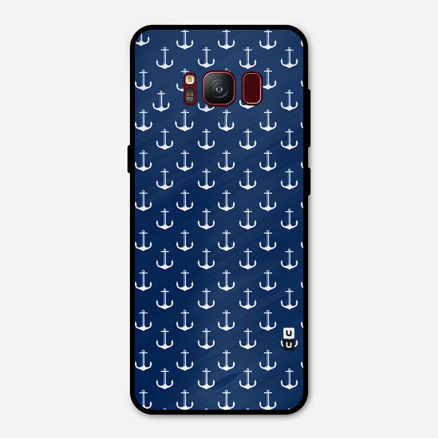 Nautical Pattern Metal Back Case for Galaxy S8