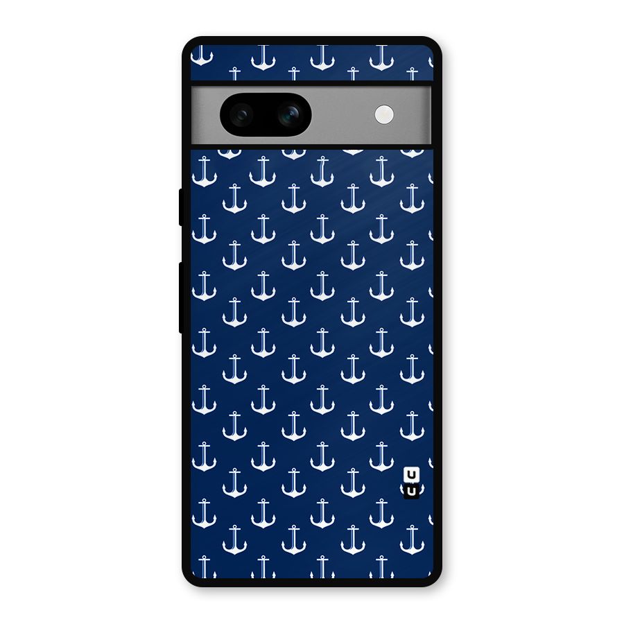 Nautical Pattern Metal Back Case for Google Pixel 7a