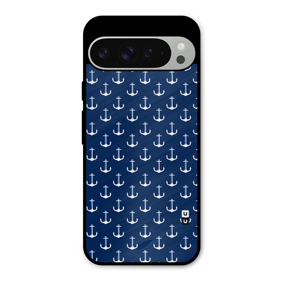Nautical Pattern Metal Back Case for Google Pixel 9 Pro XL